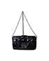 Miss Dior Promenade Pouch, &pound;495, Handbags, Black, Patent Leather, Front view